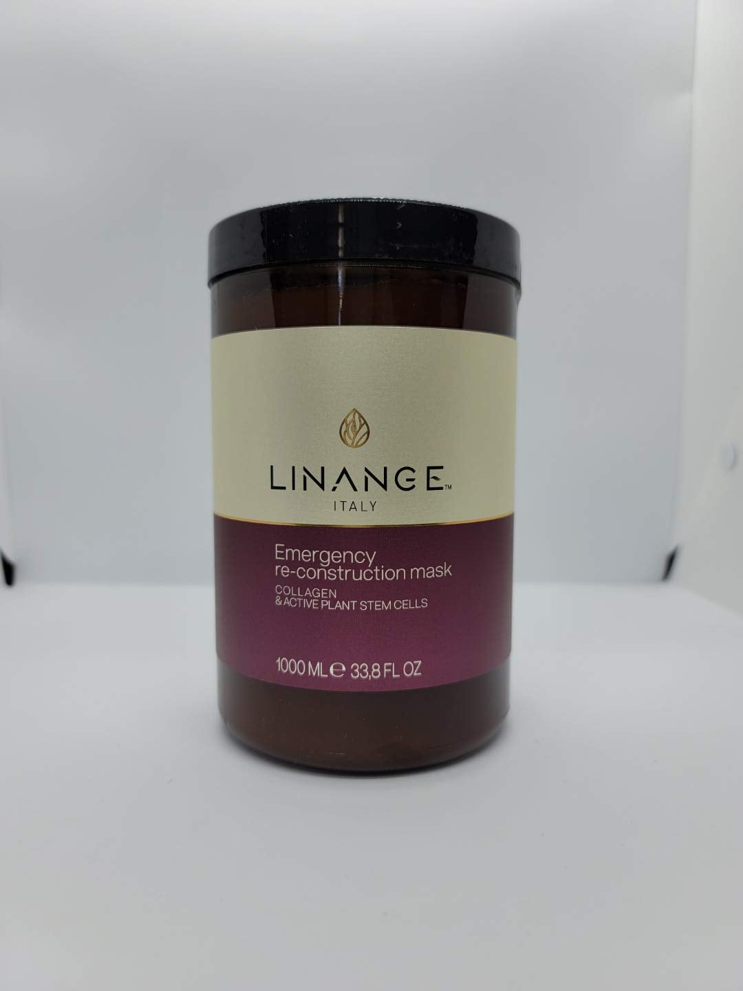 Linange Spa - Emergency Collagen Mask (1000ml); Strengthening, Hydrating, Nourishing, Hair Care Product; Hair Mask w/Proteins for Men and Women -