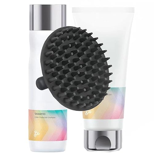 Color Motion Shampoo & Conditioner Set + M Hair Designs Scalp Brush (Bundle) - Color Protection, Sulfate-Free, Hydrating Hair Care for Vibrant