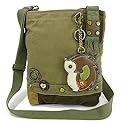 Chala Patch Crossbody Messenger Handbag - Olive (HedgeHog)