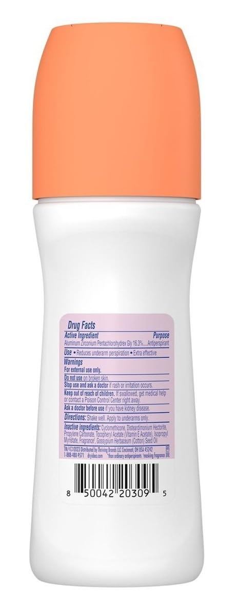 Dry Idea Anti-Perspirant Deodorant Roll-On Unscented 3.25 oz (Pack of 6) Beauty and Personal Care Dry Idea