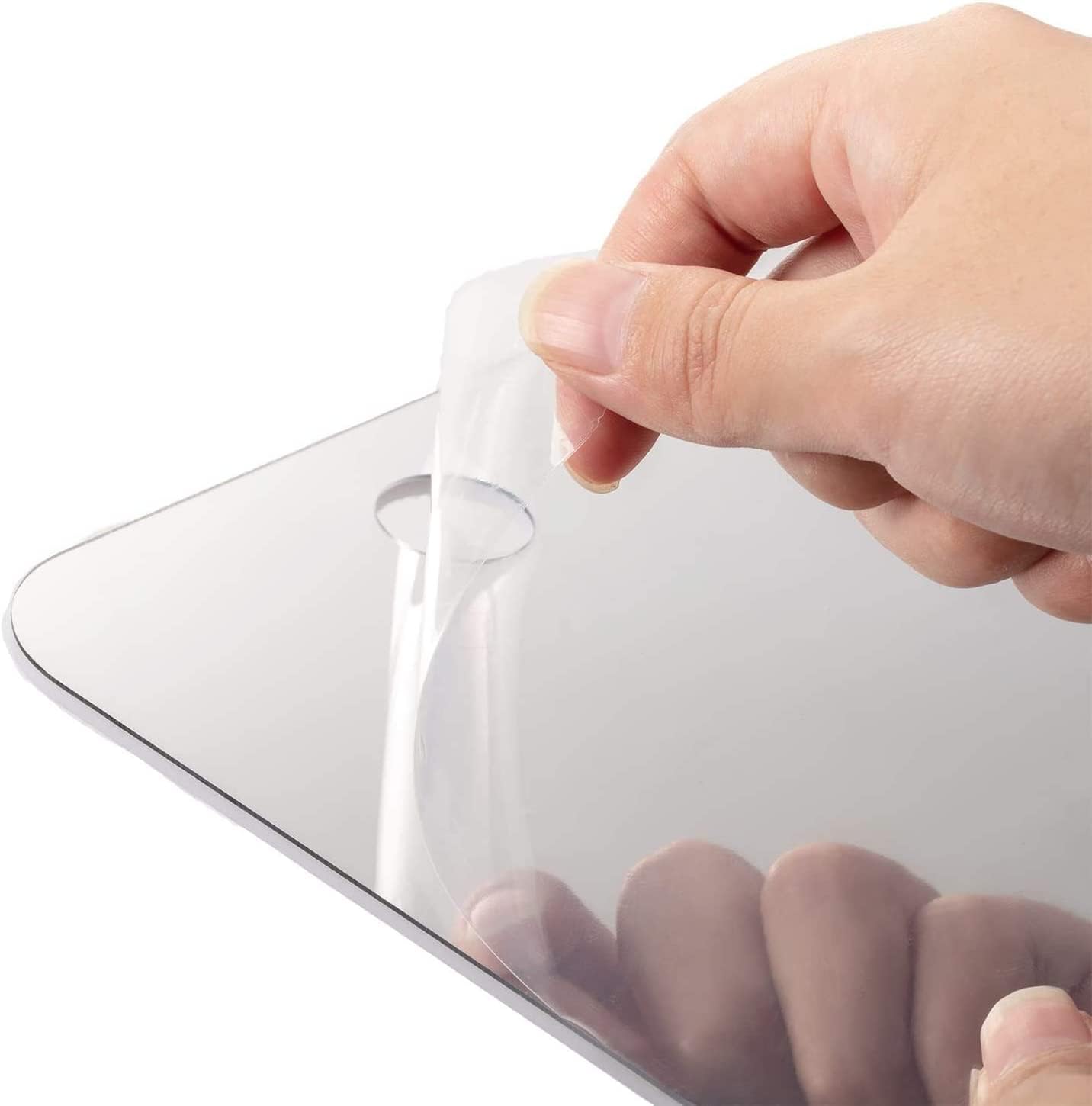 APHUIME Deluxe Large Fogless Shower Mirror, Fogless Shaving Mirror(7.48 in X 11 in), Anit-Fog Shaving Mirror with Hook, Fog Free Wall Hanging Makeup Beauty and Personal Care APHUIME
