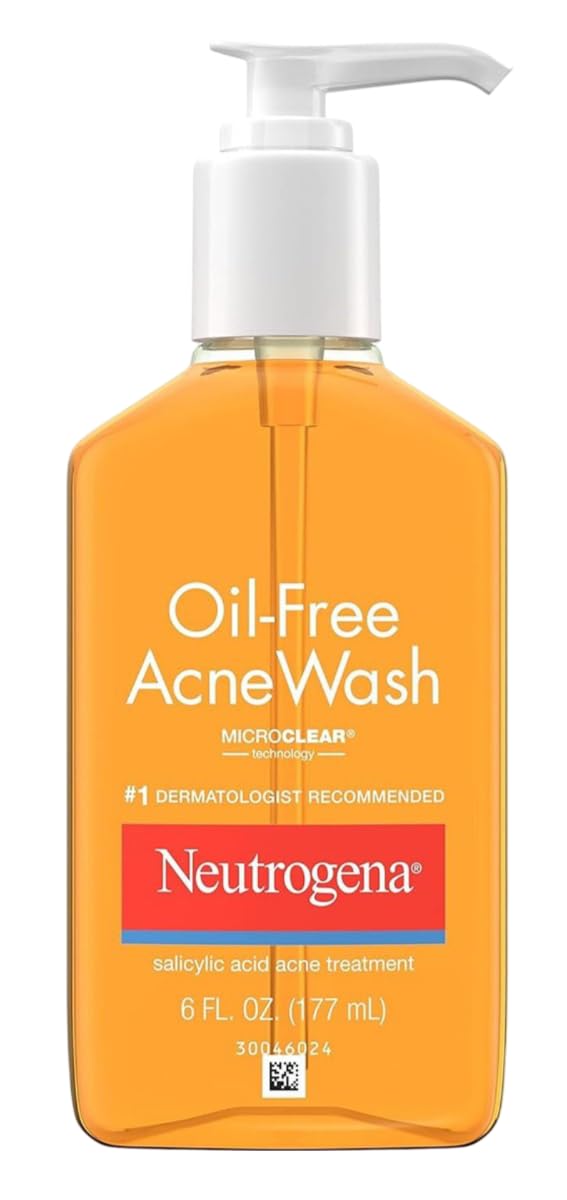 Neutrogena Acne Wash Oil-Free 6 Ounce Pump (Pack of 6)