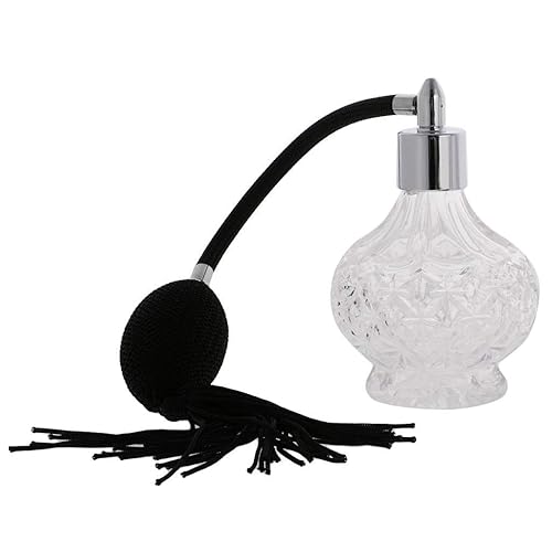 Topxome 80ml Clear Crystal Vintage Perfume Bottle Long Spray Tassels Parfume Atomizer Pump Refillable Glass Bottles