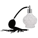 Topxome 80ml Clear Crystal Vintage Perfume Bottle Long Spray Tassels Parfume Atomizer Pump Refillable Glass Bottles