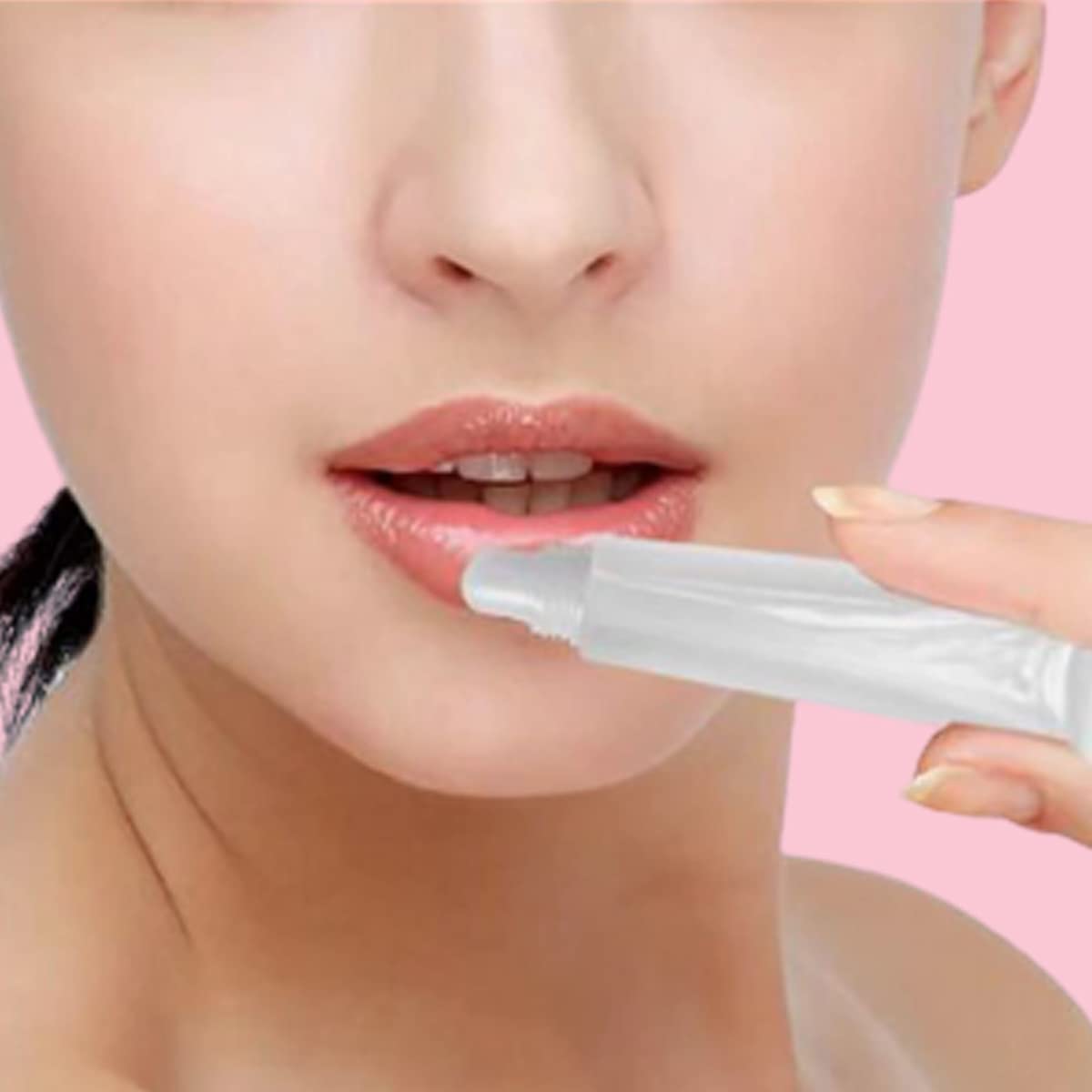Ewanda store 50PCS 10ml Empty Lip Gloss Balm Tubes Lip Gloss Containers Cute Lipgloss Supplies Squeeze Tubes with Bevel Stoppers