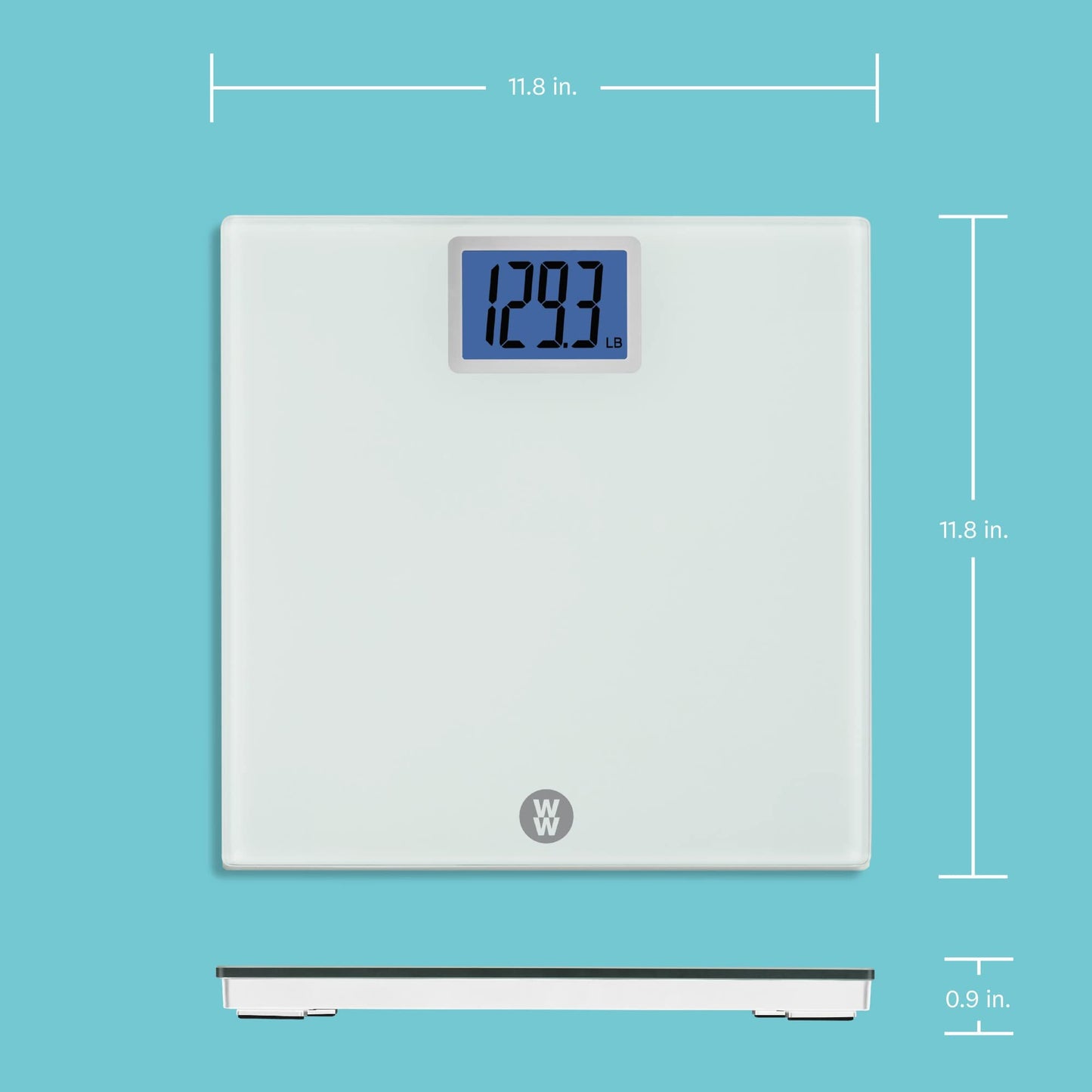 Weight Watchers Scales by Conair Scale for Body Weight, Digital Bathroom Scale in White
