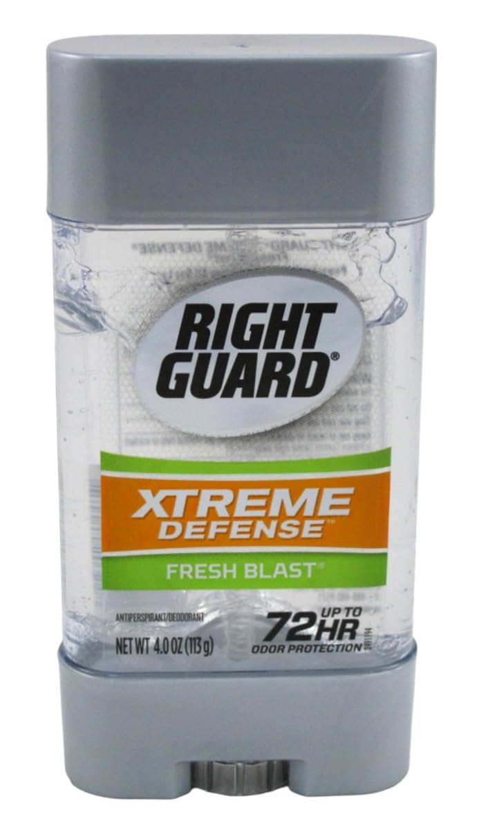 Right Guard Xtreme Defense Fresh Blast Gel 4 Ounce 72Hr (Pack of 2) Beauty and Personal Care Right Guard