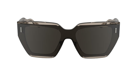 Calvin Klein Women's Sunglasses CK24533S - Nude with Solid Brown Wine Lens