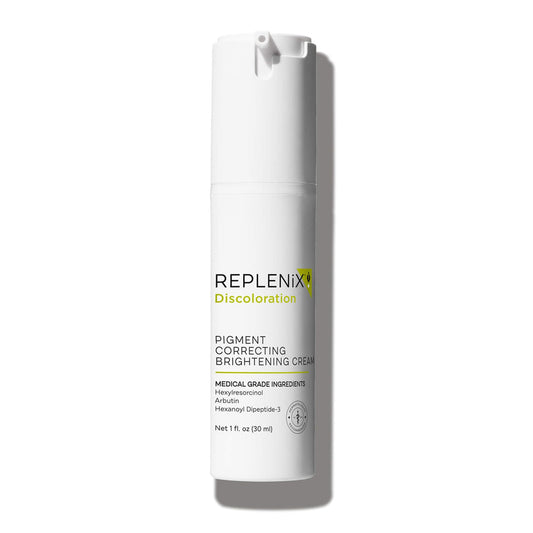 Replenix Pigment Correcting Brightening Cream, Medical-Grade Hydrating Face Moisturizer for Skin Discoloration (1 oz) Beauty & Personal Care Replenix