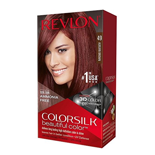 Revlon ColorSilk Hair Color 49 Auburn Brown 1 Each (Pack of 4) Beauty & Personal Care REVLON