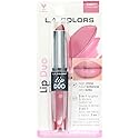 L.A. COLORS Lipgloss & Lipstick Duo, C62217 Charmed, 0.12 Oz