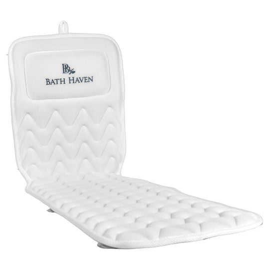 Bath Pillow for Tub, Full Body Bathtub Pillow and Mat for Head, Neck and Back Support, Relaxing Spa Cushion Head Rest and Mat for Tub Jacuzzi, Luxury Beauty and Personal Care Bath Haven