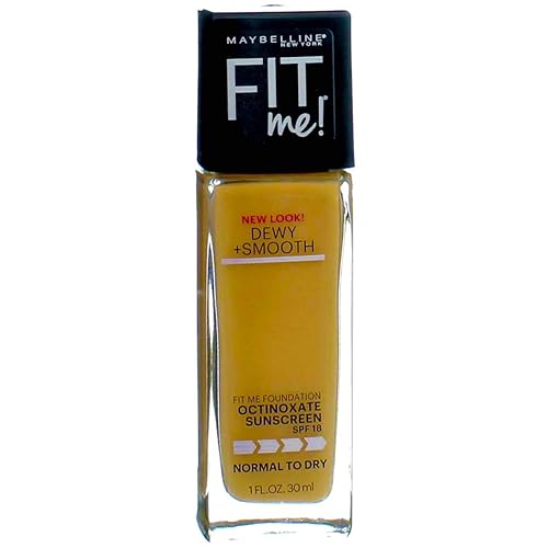 Maybelline New York Fit Me! Foundation Dewy + Smooth SPF 18, Sun Beige [310] 1 oz ( Pack of 2)