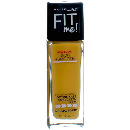 Maybelline New York Fit Me! Foundation Dewy + Smooth SPF 18, Sun Beige [310] 1 oz ( Pack of 2)