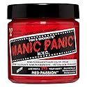MANIC PANIC Classic Red Passion Semi Permanent Hair Color - Medium Cherry Red Hair Dye for Women & Men That Lasts 4-6 Weeks - Vegan, Ammonia