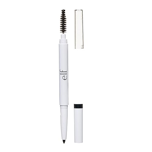 e.l.f. Instant Lift Brow Pencil, Dual-Sided, Precise, Fine Tip, Shapes, Defines, Fills Brows, Contours, Combs, Tames, 006 Oz, Black, 1 Count