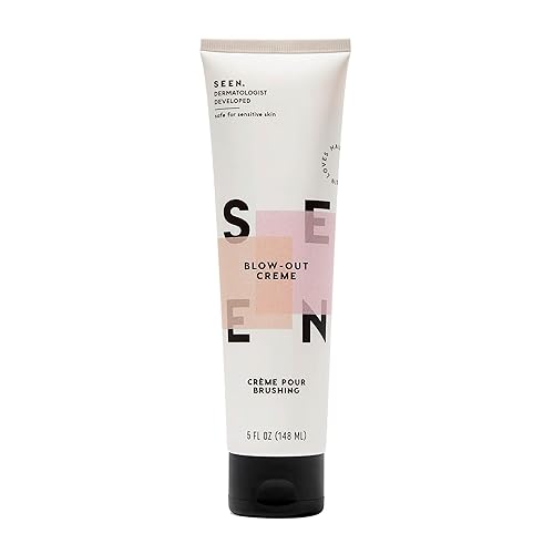 SEEN - Blow-Out Creme, Scented - Non-Comedogenic Blow-Out Hair Cream - Dermatologist-Developed - Reduces Frizz- Heat Protectant- Safe for Sensitive