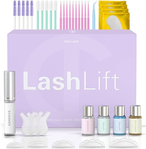 Lash Lift Kit with Keratin by CICI | Instant Perming, Lifting & Curling for Eyelashes | Long Lasting Professional Salon Results for a Supermodel Look