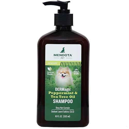 DERMagic Peppermint & Tea Tree Oil Shampoo, 18 fl oz