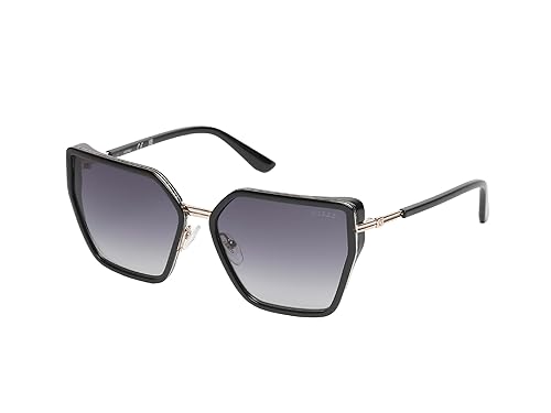 GUESS Women's Sunglasses, Shiny Black/Gradient Smoke