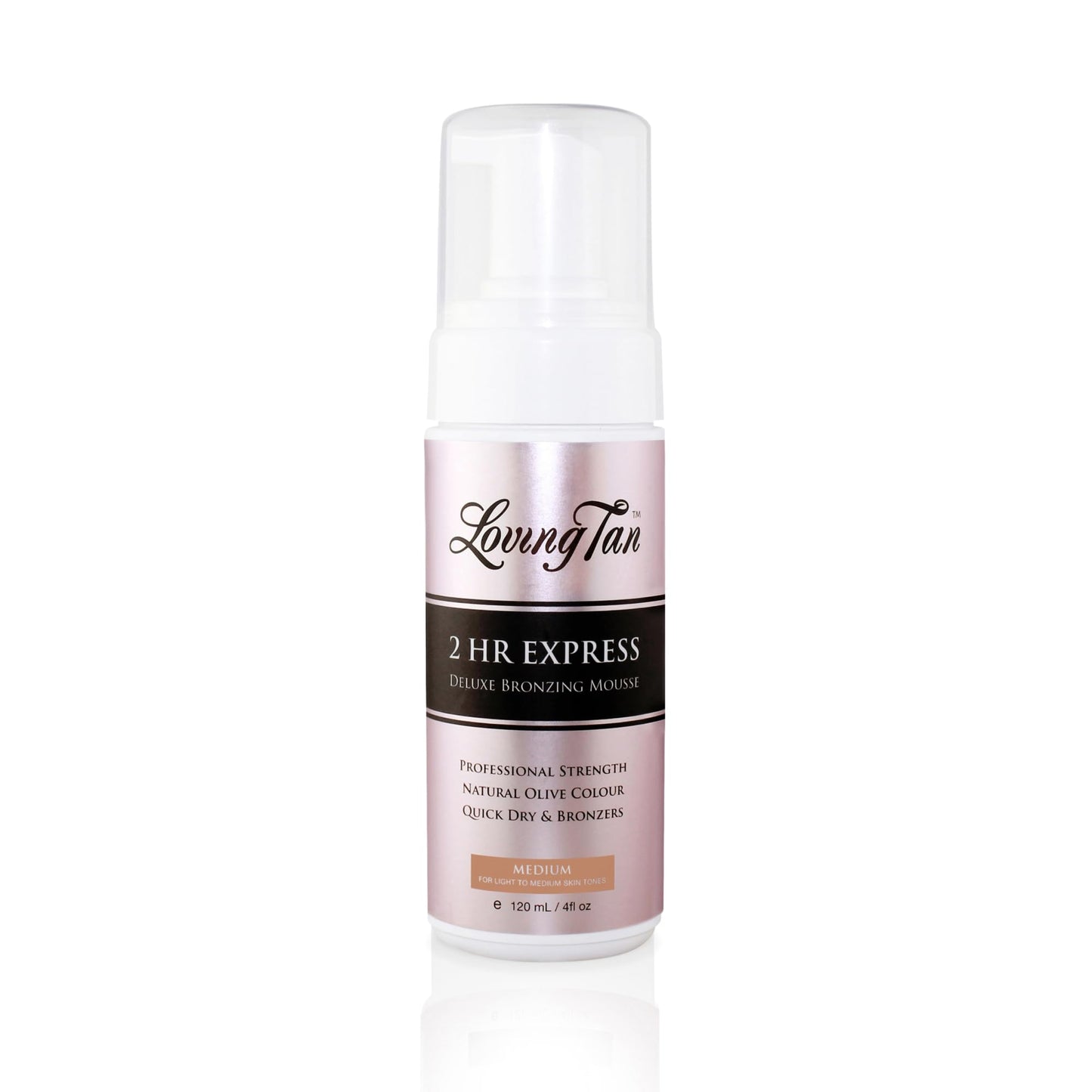 Loving Tan 2 HR Express Self Tanning Mousse, Medium - Streak Free, Natural, Professional Quality - 5+ Sunless Self Tanner Applications per Bottle Beauty and Personal Care Loving Tan