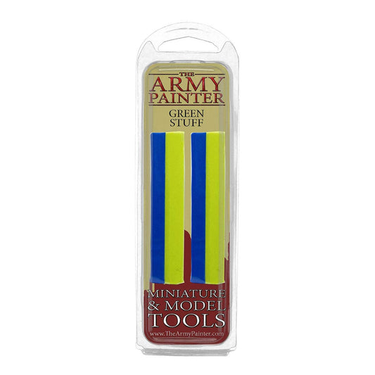 The Army Painter Green Stuff, 2 Part Modelling Clay, 20cm, Mouldable Model Putty Modelling Compound for Miniatures, Easy-to-Knead Green Putty Epoxy…