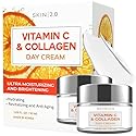 Skin 2.0 Vitamin C & Collagen Face Moisturizer - Hydrating Anti Aging Cream for Smooth & Radiant Skin, Firms & Revives Dull Complexion - Dermatologist