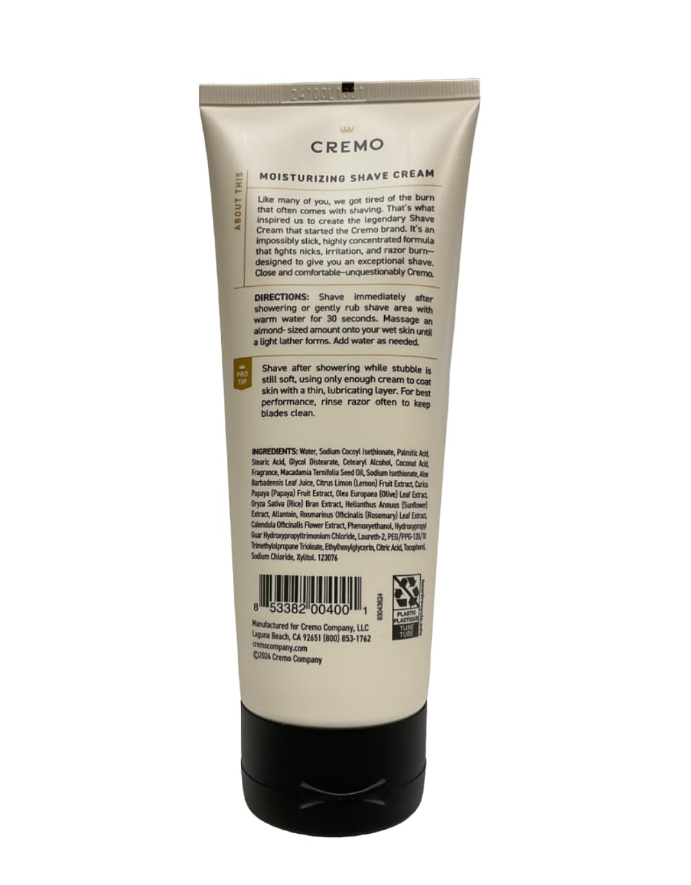 Cremo Classic Citrus Shave Cream 6 oz (Pack of 12) Beauty and Personal Care Cremo