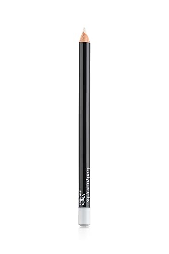Bodyography Cream Eye Pencil, Virgin - White Wooden Eyeliner for Eyes & Eyebrows, Long-Lasting Cruelty-Free Coconut Oil Cosmetic Liner