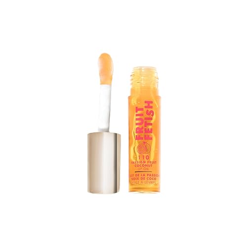 Milani Fruit Fetish Lip Oil, Tinted Lip Gloss & Hydrating Lip Oil Treatment, Moisturizing Non Sticky Clear Shine, High Shine Lip Balm for Dry Lips
