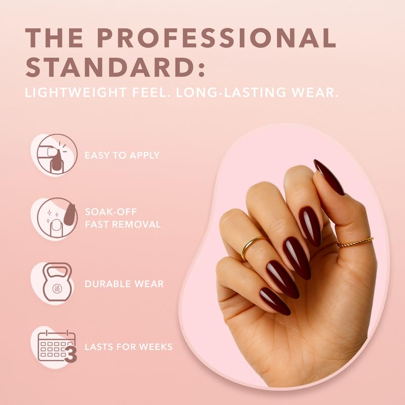 Kiara Sky Gelly Tips Starter Kit | Includes Prep, Primer, Builder, Top Coat, Tips | Almond Short