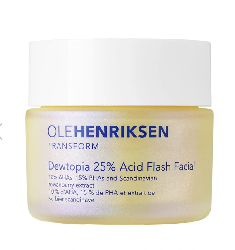 OLEHENRIKSEN Dewtopia 25% AHA + PHA Flash Facial Exfoliating Face Mask 1.69 oz / 50 mL