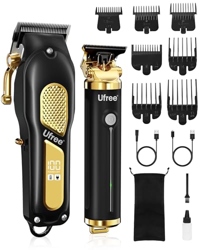 Ufree Hair Clippers for Men, Clippers and Trimmers Set, Cordless Barber Clippers, Grooming Kit, Gifts for Men Beauty and Personal Care Ufree Default Title
