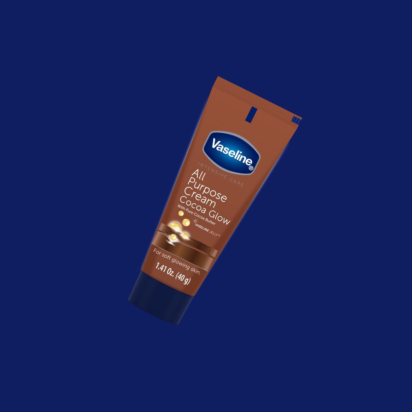 Vaseline All Purpose Cream Cocoa Glow, with Pure Cocoa Butter, 4-Pack, 1.41 FL Oz Each, 4 Tubes Beauty and Personal Care Vaseline