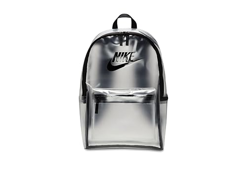 Nike Unisex Kids Heritage Crystal Backpack (25L) (Little Kid/Big Kid) Clear/Black/Black One Size