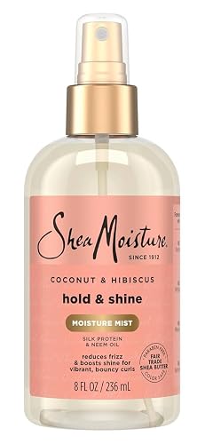 Shea Moisture Coconut & Hibiscus Hold & Shine Mist 8 Ounce (235ml) (6 Pack)