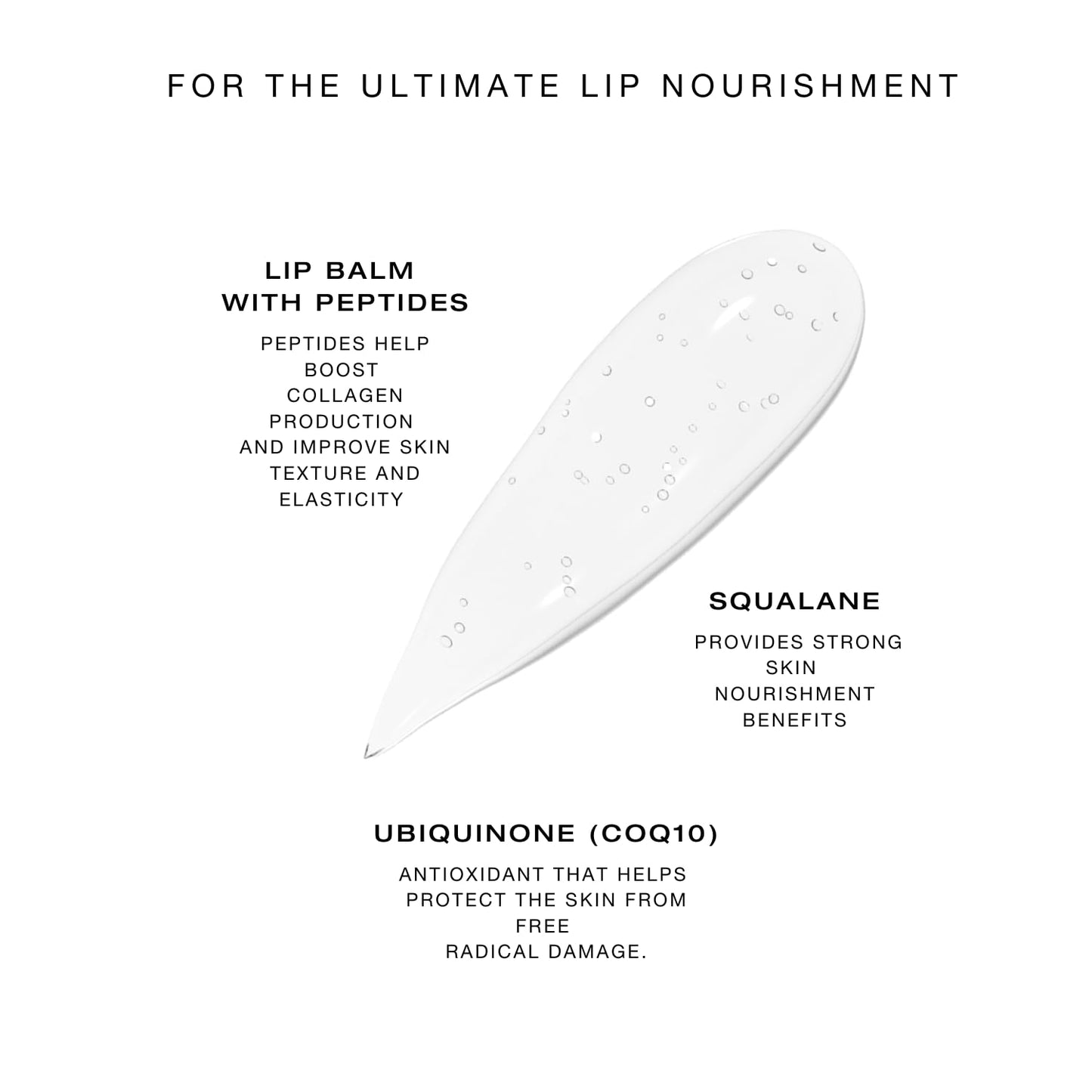 Biba De Sousa The Lip Treatment- Moisturizing Lip Balm with Peptides, Amino Acids & Squalane, Fast Acting Nourishing Balm for Dry, Chapped Lips, Clear