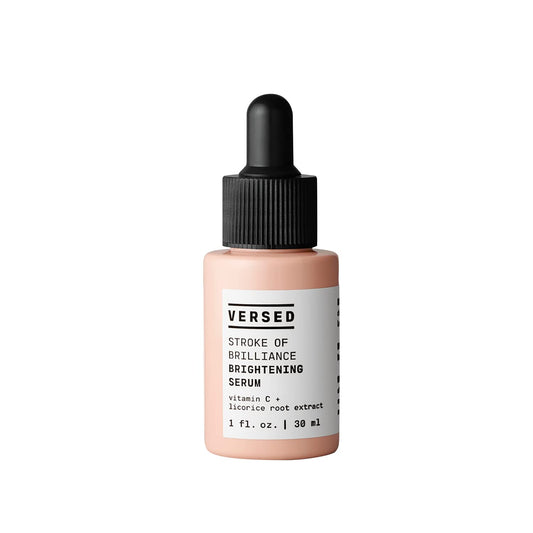 Versed Stroke of Brilliance Brightening Serum - Discoloration Correcting Serum with Vitamin C + Licorice Root to Even Skin Tone - Firming, Hydrating
