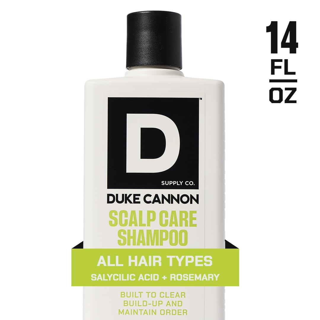 Duke Cannon Superior Grade Scalp Care Shampoo & Conditioner Bundle, 2-Pack, 14 oz Each - Deep Cleansing, Scalp Soothing, Sulfate-Free, Moisturizing