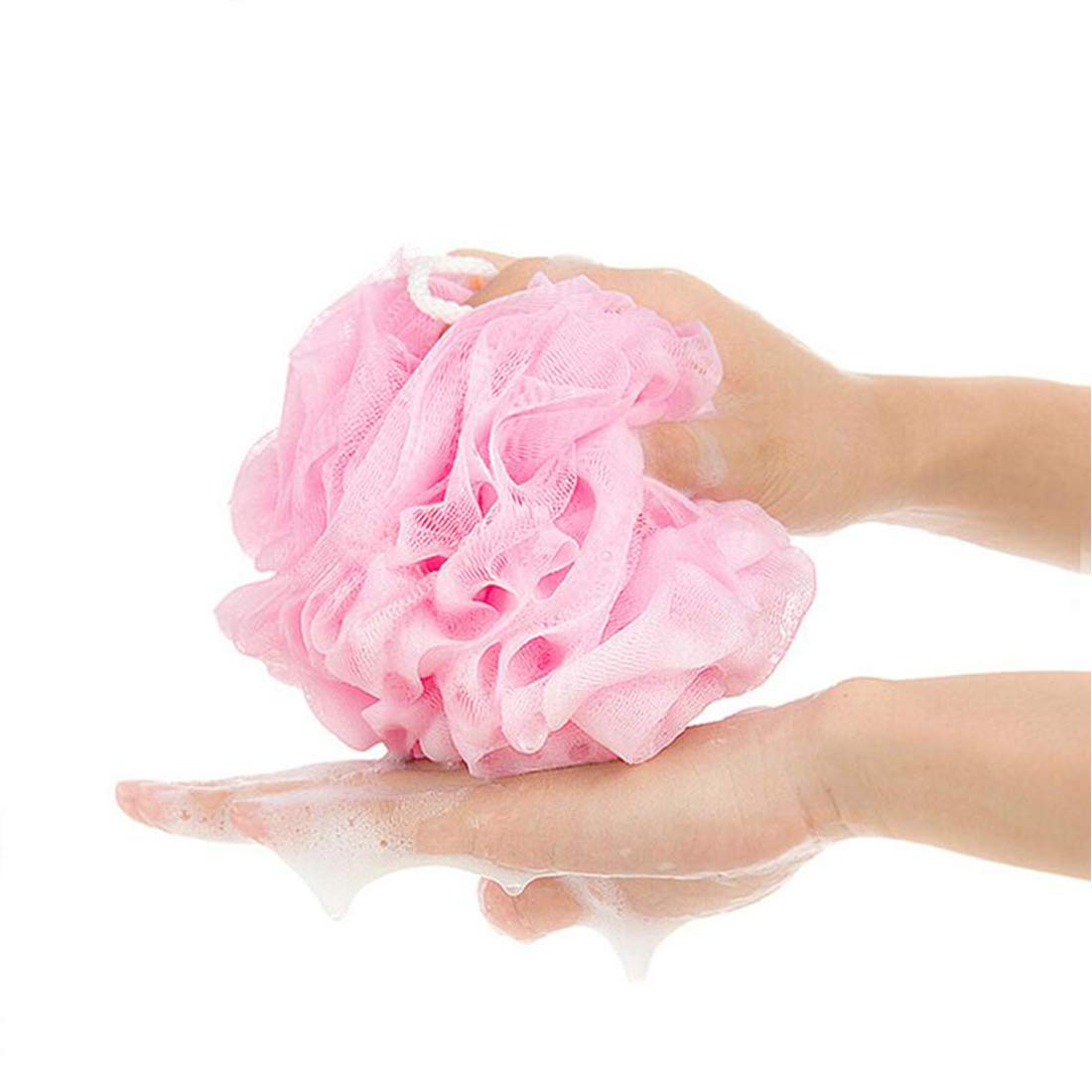 10 Pack of Bath Loofah Shower,Small Size Sponge Pouf Body Scrubber Exfoliator Scrubber Ball,Mesh Bath and Shower Sponge for Kids Women Men Body Wash