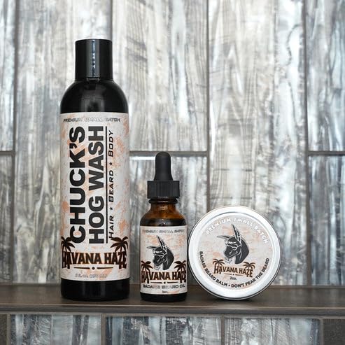 Badass Beard Care Beard Oil For Men - Havana Haze, 1 oz - 100% Natural and Organic Food-grade Ingredients, Soften Hair and Hydrate Skin Beauty and Personal Care Badass Beard Care