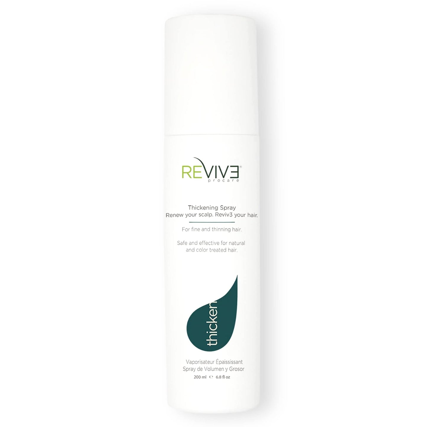 REVIV3 PROCARE Thicken Instant Thickening and Volumizing Spray with UV protection for hair, Plant Based with Walnut Extract and Essential Amino Acids