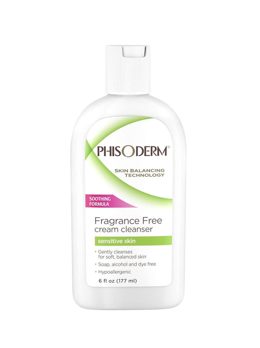 Phisoderm Fragrance Free Cream Cleanser For Sensitive Skin 6 Ounce (Value Pack of 5) Beauty & Personal Care Phisoderm