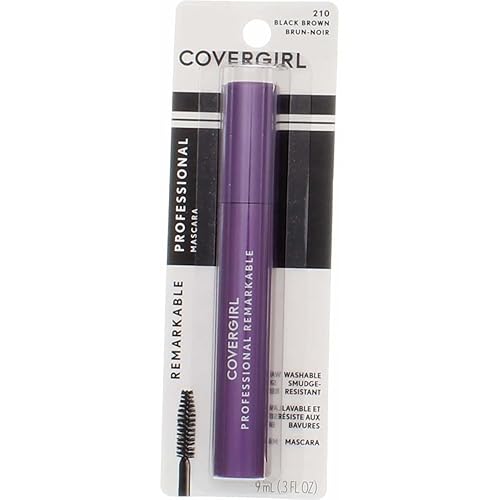 CoverGirl Professional Remarkable Washable Mascara, Black Brown [210] 0.30 oz