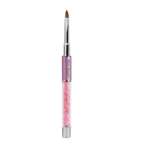 Mia Secret PREMIER NAIL BRUSHES 100% Kolinsky Hair MADE IN USA Prenium Nail Art Brushes (Pink, 4 OR (3D)) Beauty & Personal Care Mia Secret