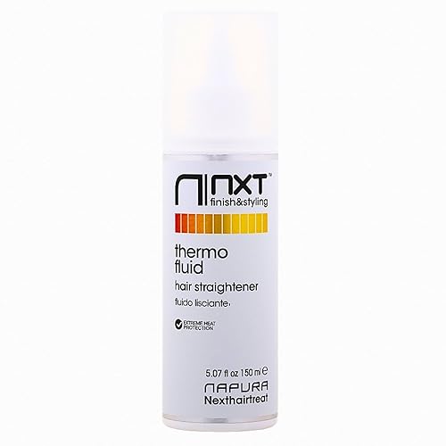 NAPURA Heat Protectant & Flat Iron Treatment (5.07 fl oz) - Hair Smoothing Thermal Fluid - Exceptional Silkiness, Softness, and Shine with Active