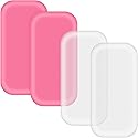 4 Pieces Silicone Lash Pad Rectangle Silicone Eyelash Extension Pad Loose False Lashes Holder Lash Grafting Gasket Pallet Reusable Silicone Pad