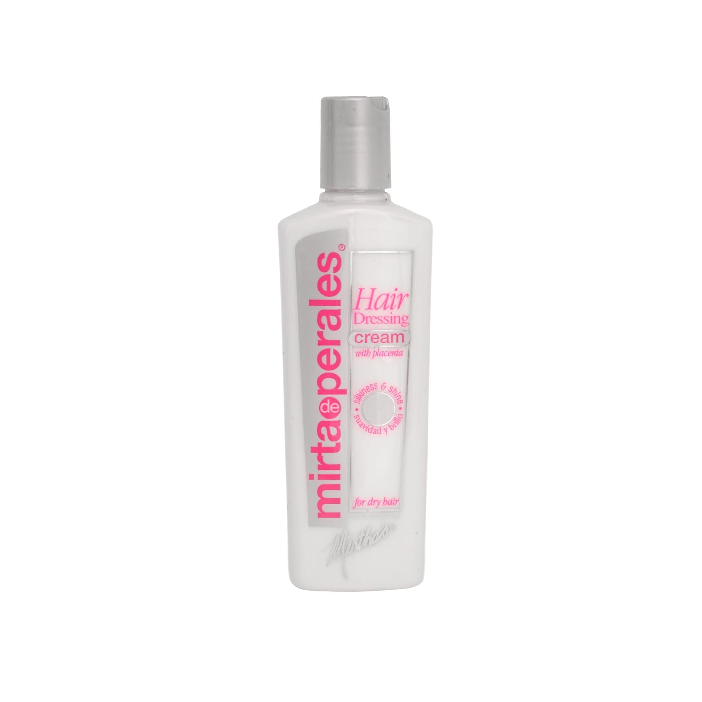 Mirta De Perales Cream Hairdressing with Placenta for Dry, Dull & Frizz-Prone Hair | Daily Styling Cream with Soy Placenta Extract & Mineral Oil |