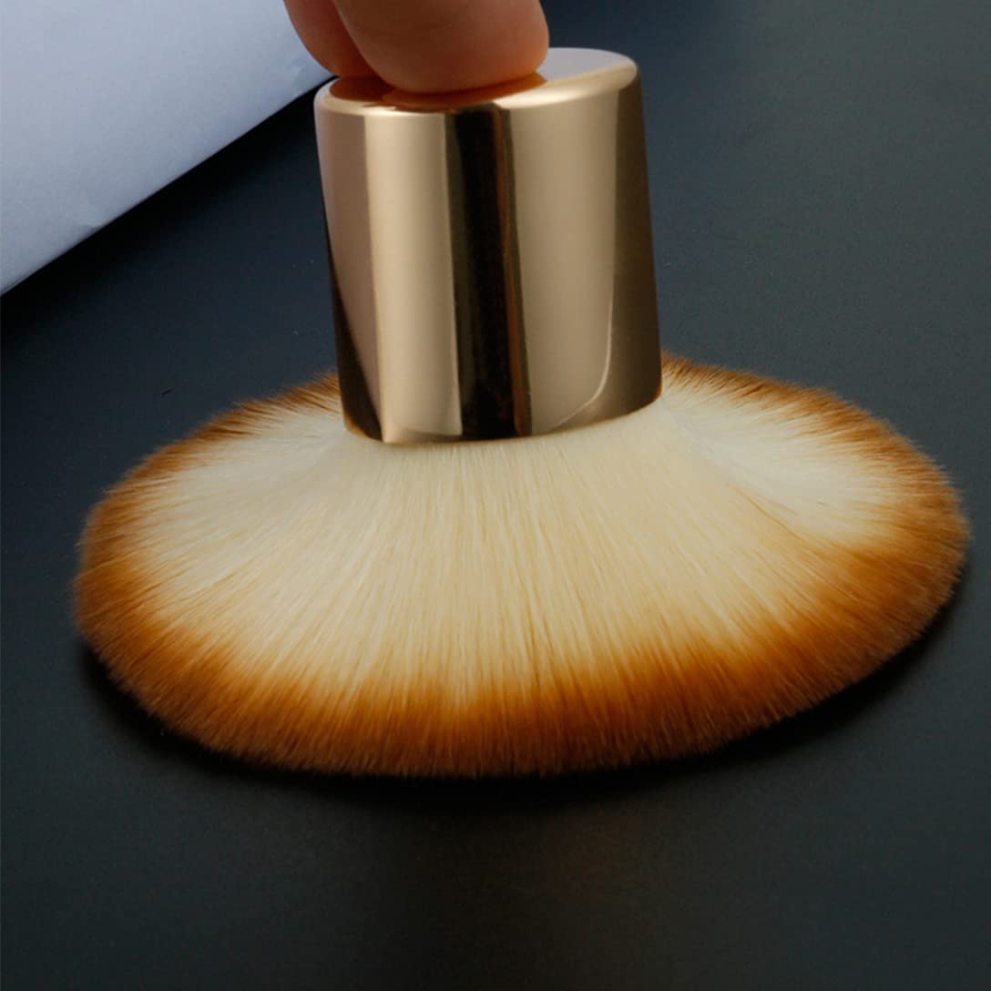 2 Pieces Kabuki Brushes Powder Brush Blush Brush Foundation Brush Bronzer Brush Face Blender Brush Mineral Blending Buffing Concealer Brush