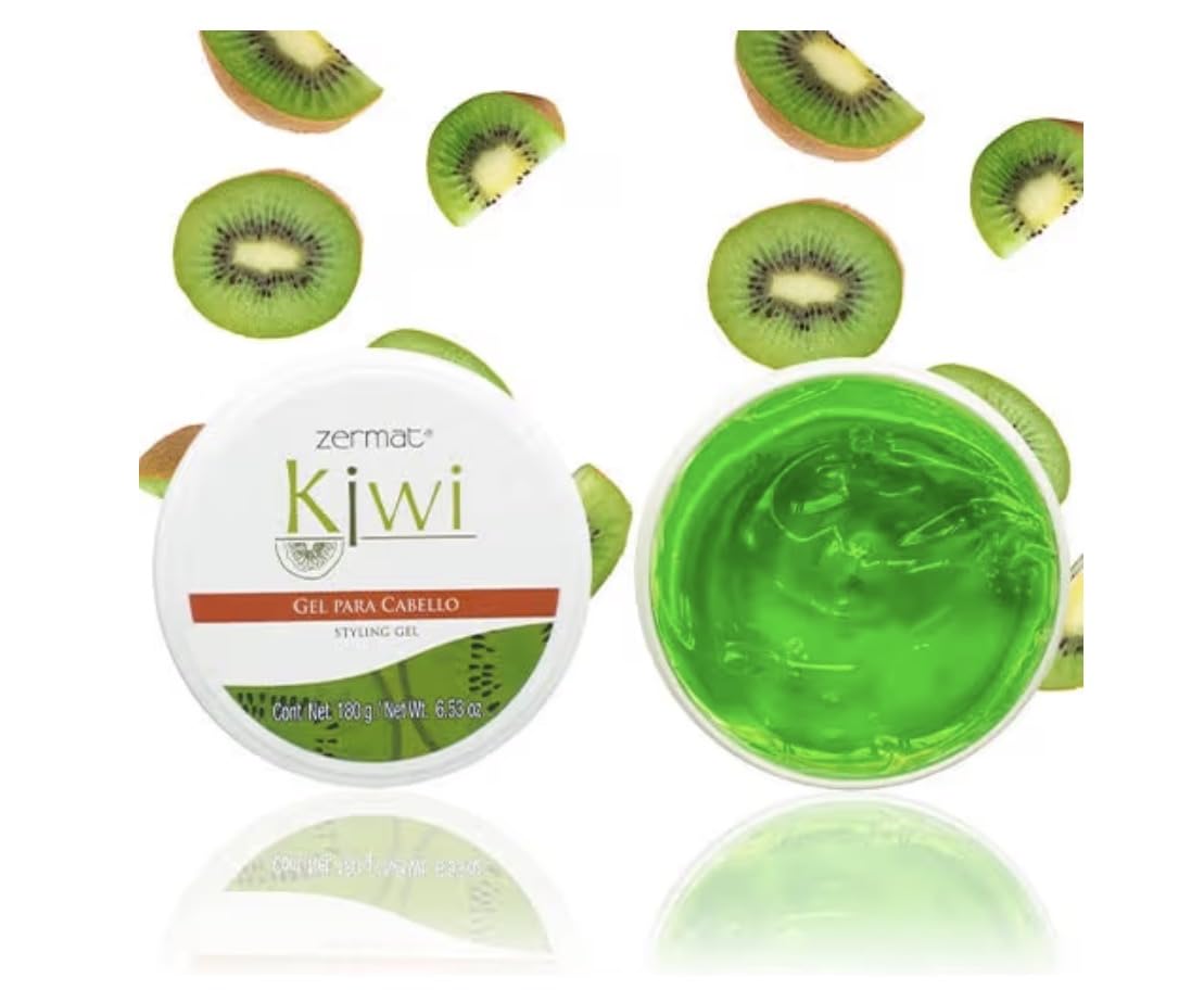 Zermat, Hair Gel, Kiwi, Styling Ge Controll, Shapes and Styles, 6.53 Oz.